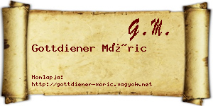 Gottdiener Móric névjegykártya